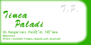 timea paladi business card